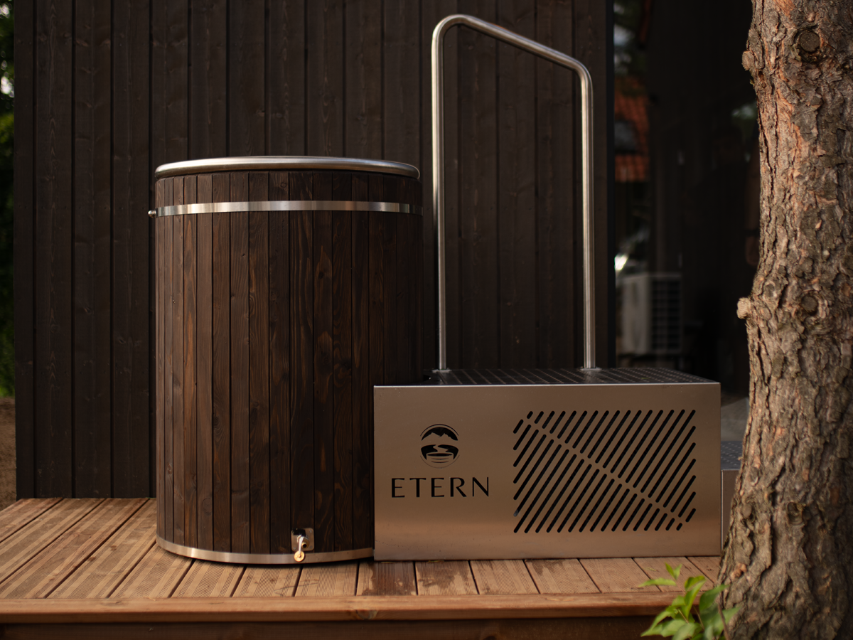 ETERN PRIME COLD TUB 90 – beczka do morsowania z chillerem Poolex 5 kW