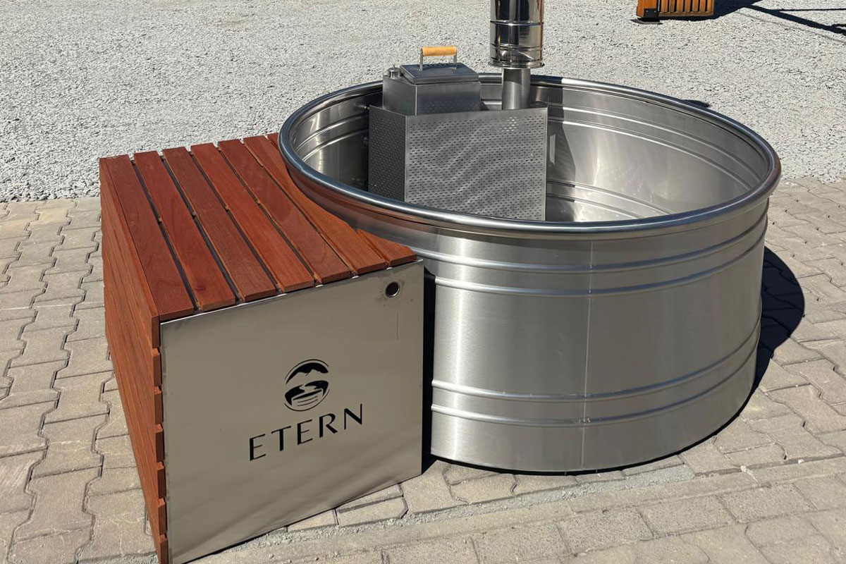 ETERN HOT TUB 165 – balia ogrodowa z piecem na drewno