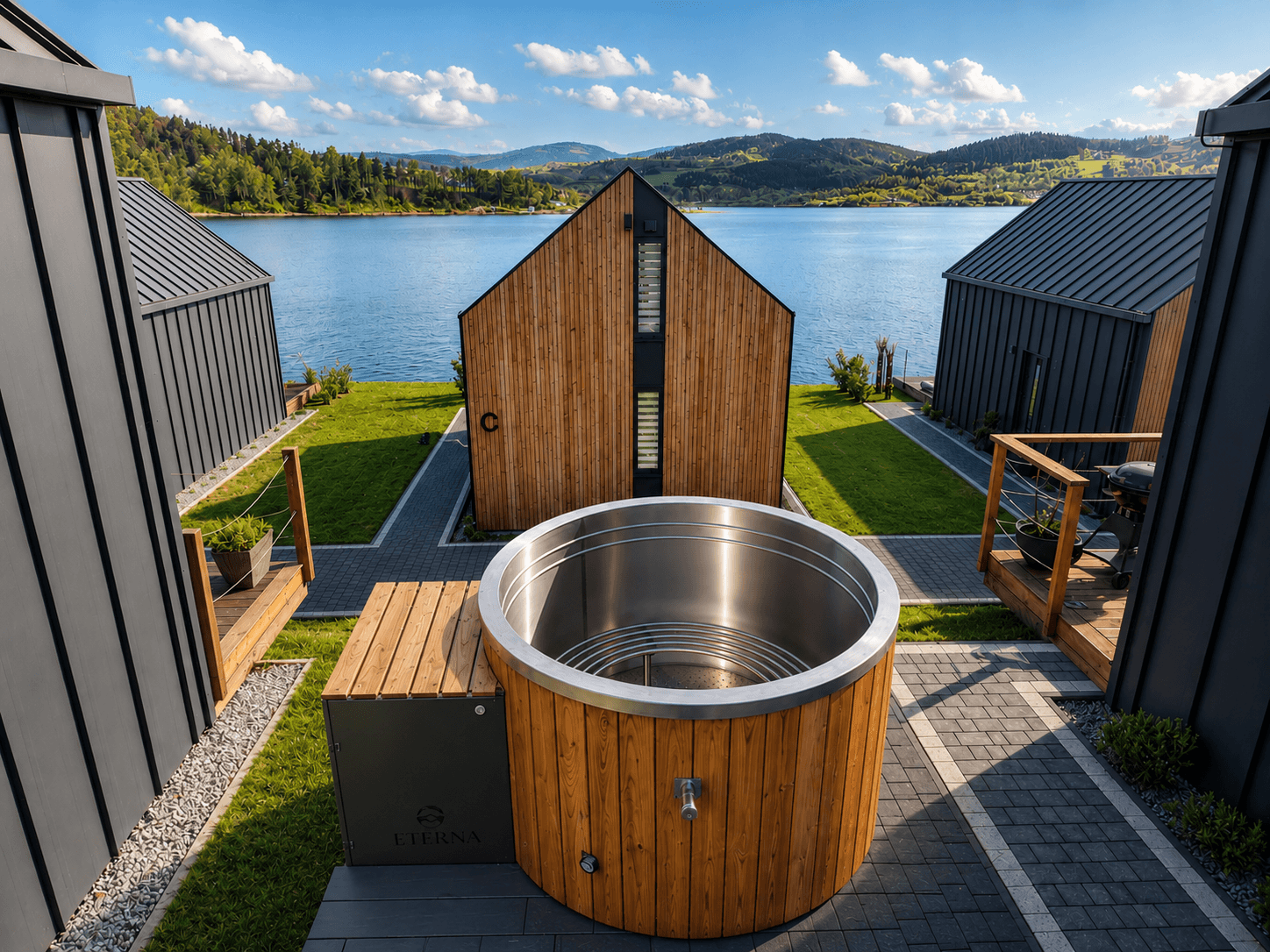ETERN ELITE 165 RESORT – ergonomiczna balia ze stali nierdzewnej